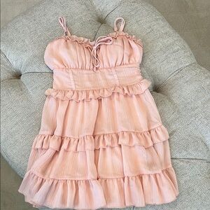 Pink Ruffle Junior’s Dress